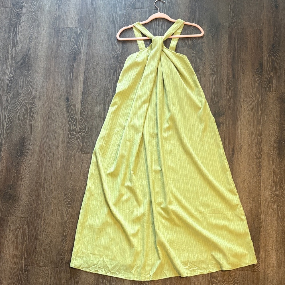 Elegant Yellow Maxi Dress